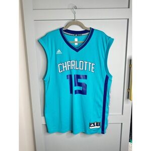 Adidas Charlotte Hornets 15 Kemba‎ Walker Basketball Jersey Men's Large Teal